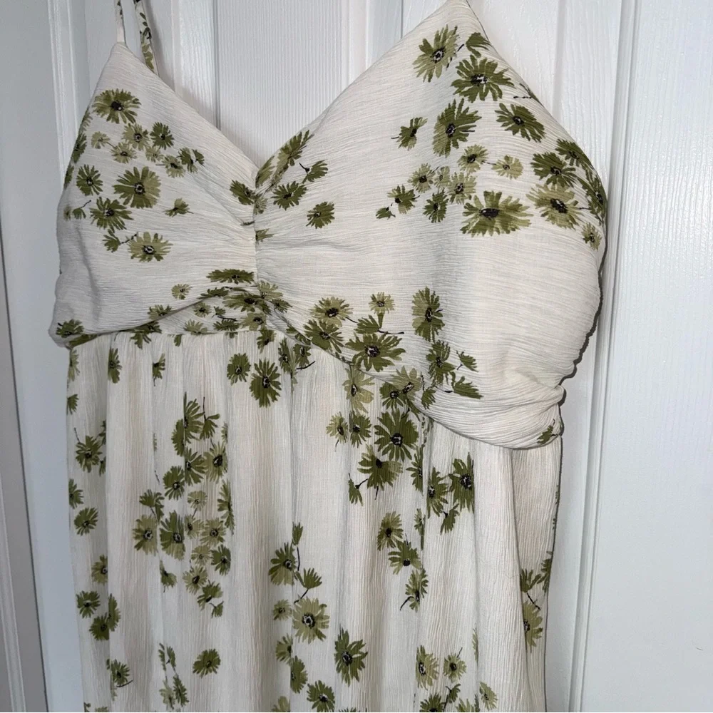 Abercrombie & Fitch Floral Maxi Side Slit Dress